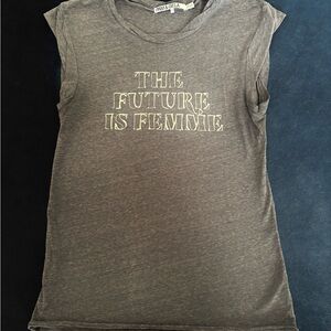 Pam & Gela Charcoal Femme Graphic Tee size p